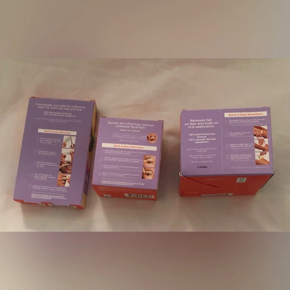 Bundle Stripless Wax/ Sugar Wax & Wax Strips packages for Women Hair Removal